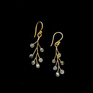Handmade gold earrings